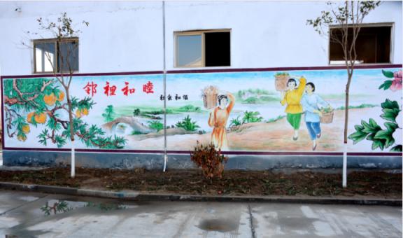 藤县乡镇文化墙 乡风文明焕发新活力