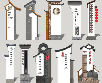 藤县美丽乡村标识标牌有哪些分类？